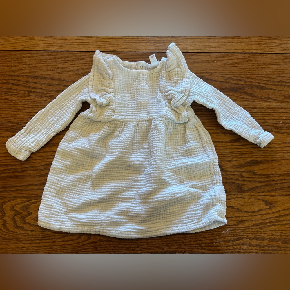 Cat & Jack Cream Textured Toddler Dress